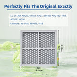 4/6pcs Filtro de Aire de Repuesto para Refrigerador LT120F Compatible con LG Kenmore Elite Reemplazo 46-9918, 469918, 9918, ADQ73214402, ADQ73214403, ADQ73214404, ADQ73334008 LMXS30776S HF17