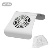 Colector de polvo de uñas silencioso para manicura y pedicura - Filtro reutilizable, 20000 RPM, 110V, 2 cepillos, 3 modos (vibración/masaje/limpieza profunda), uso en salón de casa, incluye 2 bolsas de eliminación de polvo, accesorio de pedicura, diseño