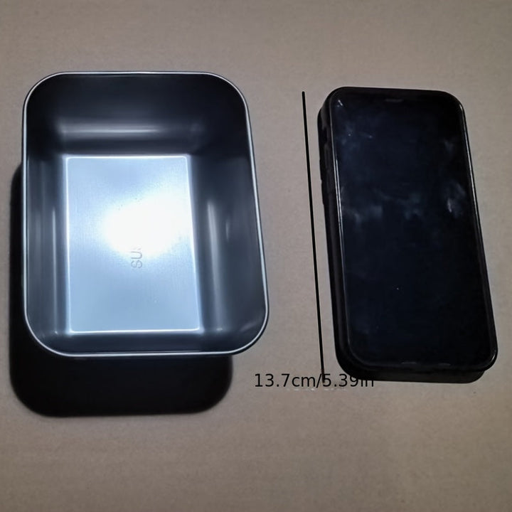 7 piezas de recipientes de acero inoxidable para almacenar alimentos con tapas abatibles, herméticos y apilables, ideales para camping, reuniones familiares, oficina y escuela