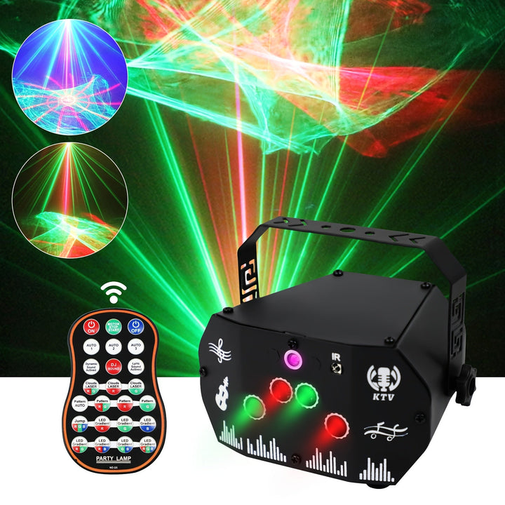 1-Pack Luces DJ con Control Remoto Alimentadas por USB - Iluminación LED RGB Cambiante para Escenarios, Fiestas, Bodas, Navidad y Diwali - Compatible con PC/Laptop (Sin Pilas Necesarias), Luces de Disco para Eventos, Decoración Vibrante, Alta Calidad, Id