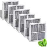 4/6pcs Filtro de Aire de Repuesto para Refrigerador LT120F Compatible con LG Kenmore Elite Reemplazo 46-9918, 469918, 9918, ADQ73214402, ADQ73214403, ADQ73214404, ADQ73334008 LMXS30776S HF17
