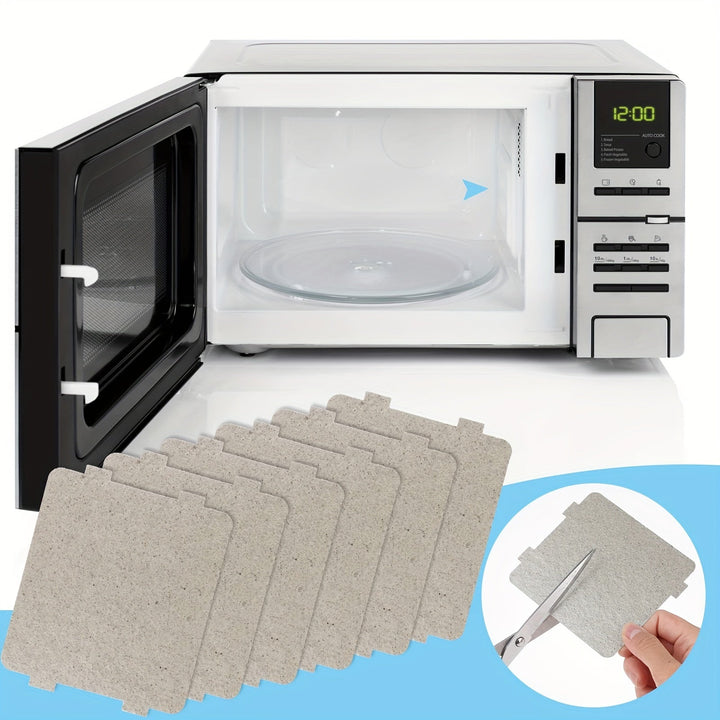 6 piezas Universales de Repuestos de Guías de Onda de Mica para Horno Microondas, Piezas de Repuesto Resistentes a Altas Temperaturas, Hojas de Aislamiento Térmico para Reparación de Microondas