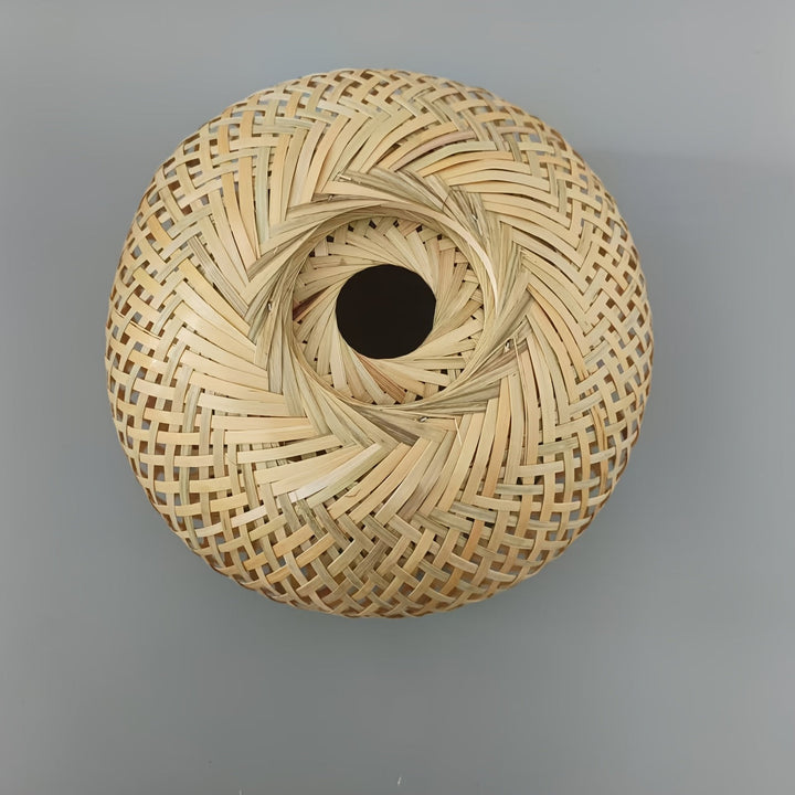Lámpara de sombra de ratán tejido a mano estilo bohemio - Adecuada para montaje flush y luces de techo o uso decorativo, ideal para sala de estar, dormitorio, cocina y habitación de niños, área de comedor...