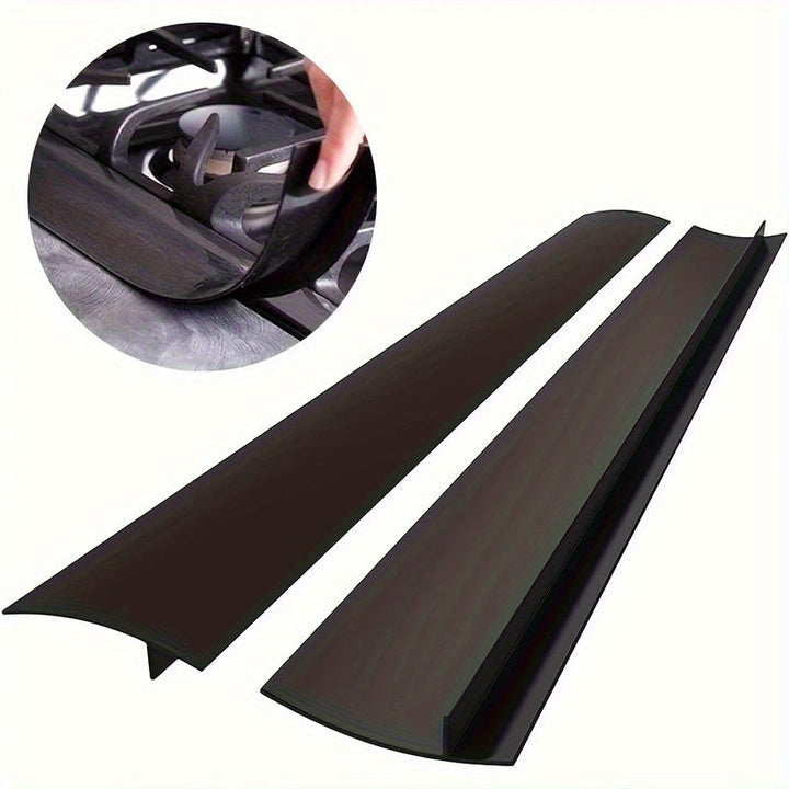 Juego de 2/4 Cubiertas para Espacios del Estufa de Silicona, Relleno para Encimeras de Cocina, Duradero, Fácil de Limpiar, Impermeable y Antigrasa, Ajuste Personalizable para Huecos de Hornos y Cocinas