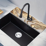 1PC, Tapete para Secar Platos de Tierra Diatomácea con Drenaje Rápido - Diseño Mármol Dorado, Alfombrilla para Grifo del Baño, Decoración para Encimera de Cocina y Baño, Adecuado para Uso Doméstico