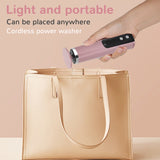 [Pulidor eléctrico 2 en 1] Herramienta multifuncional para cuidado de pies Cloud Prime, pulidor eléctrico 2 en 1 para pies y uñas + 30 discos de pulido rosados