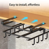 Gancho de Cocina de Acero Inoxidable con Tabla de Cortar - Organizador de Montaje en Pared Fácil de Instalar para Puertas de Armarios, Perfecto para Colgar Toallas y Herramientas en la Cocina o Baño