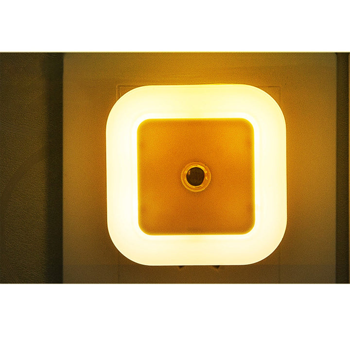 [6 piezas] Luz nocturna LED con sensor inteligente de anochecer a amanecer, luces nocturnas para dormitorio, baño, inodoro, escaleras, cocina, pasillo, luces nocturnas compactas, blanco frío