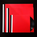 Fojas exteriores de papel grueso para vinilos de 12 pulgadas, estuches protectores de carcasa dura, paquete de 10.