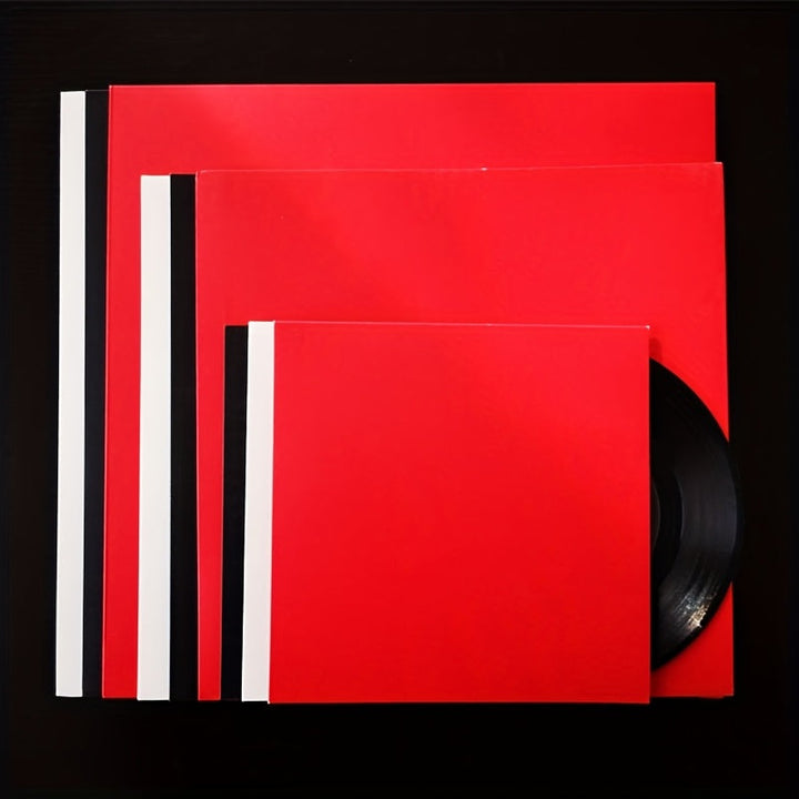 Fojas exteriores de papel grueso para vinilos de 12 pulgadas, estuches protectores de carcasa dura, paquete de 10.