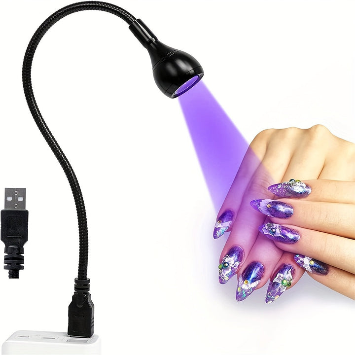 Lámpara de uñas con cable USB, secador de uñas, ideal para estilismo de uñas y proyectos DIY.