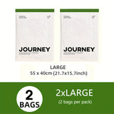 2 piezas de bolsas de almacenamiento al vacío WHATOOK para viaje, enrolladas a mano – No necesita bomba, organizador con acabado mate transparente para toallas, calcetines, ropa y más, disponibles en varios tamaños, solución de compresión para ahorrar es