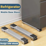 2 piezas de carrito de electrodomésticos de 24 ruedas de alta resistencia con cojín antideslizante y frenos - No se necesita para refrigerador, lavadora, secadora - Estructura de metal sólida, asas ergonómicas, bandeja de suelo duradera para una organiza