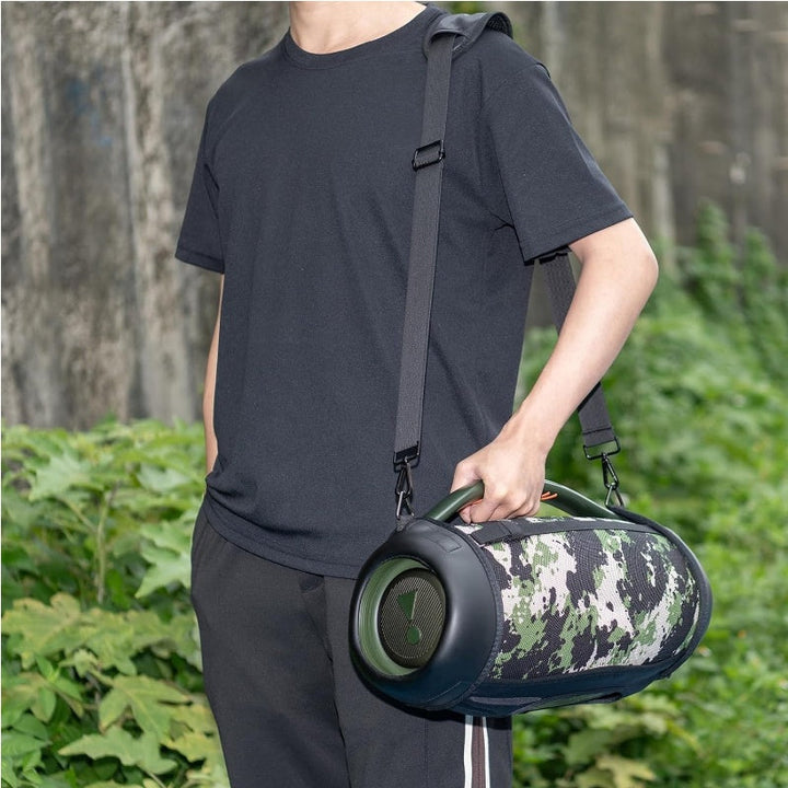 Estuche Protector PU para Boombox 3 sin varillas, Bolsa de Almacenamiento Diagonal EVA God of War con Material PU de Alta Calidad en Ambos Lados, Diseño Resistente y Duradero, Correa Ajustable de Nylon 70cm-138cm, Incluye Correa de Hombro, Solo Funda Pro
