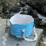 Baño de pies redondo plegable con asa - Tela Oxford rosa, perfecto para la relajación y el bienestar, ideal para Navidad, Halloween, Pascua, Acción de Gracias, Día de la Madre, baño de pies de bienestar | Elegante baño de pies | Baño de pies duradero