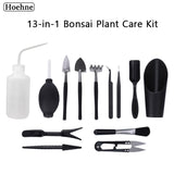 Kit de cuidado de bonsái - Conjunto completo de herramientas para jardín para plantas de interior, cactus y jardines de hadas - Manijas de madera duraderas, diseño fácil de usar, plantador de jardín, plantación, plantas de interior