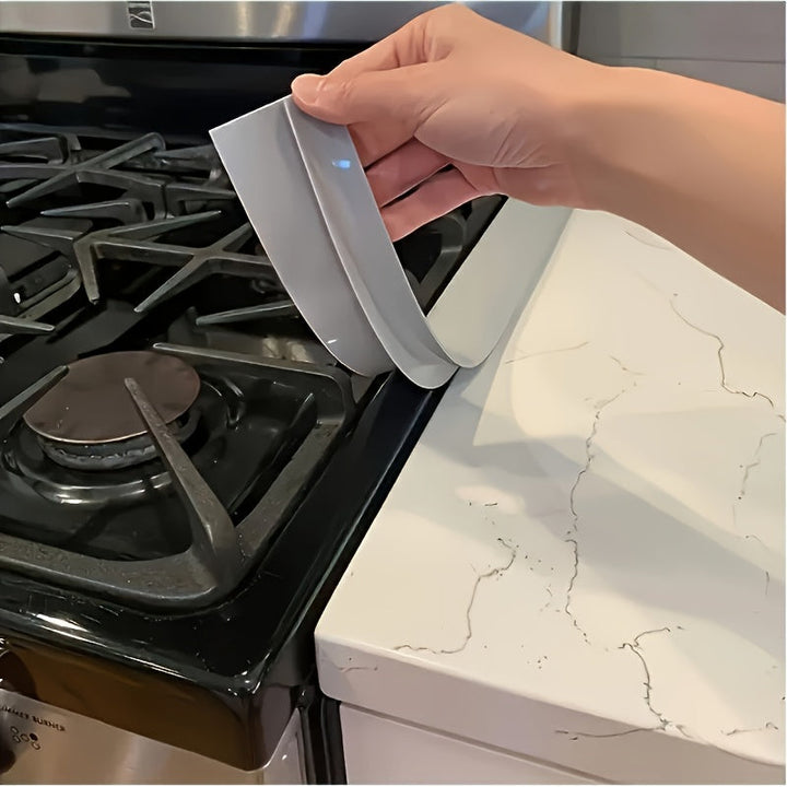 Relleno de Silicona Resistente al Calor para Encimeras de Estufas - Fácil de Cortar, Apto para Lavavajillas, Impermeable y Antimanchas, Amigable con la Cocina, Máx. 320°C, Diseño Suave para Colocar en Estufas de Gas e Inducción, Protectores de Tejedoras