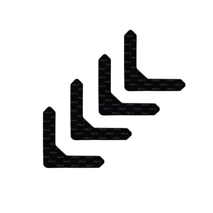 4/8/16/20piezas Cinta de sujeción de alfombra antideslizante - Lavable, Reutilizable, Adhesivo de doble cara para pisos de madera dura y baldosas