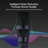 Máquina de karaoke con micrófono cableado (Gris) - Micrófono dinámico unidireccional para voces - Micrófono de enchufe para máquina de karaoke, altavoz y parlante - Micrófono para cantar, hablar en público y fiestas