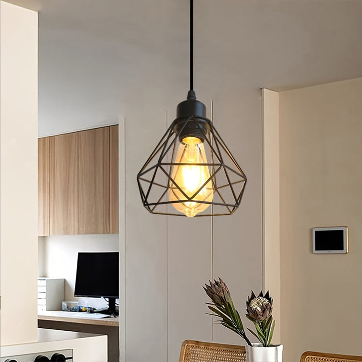 1 lámpara colgante moderna y sencilla, base E27 para bombilla, ideal para cocina, recibidor, pasillo o balcón (sin bombilla)