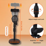 Soporte de teléfono con micrófono de ajuste de altura pesado con 2 en 1 función dual, diseño ergonómico resistente a los golpes y montaje portátil para coche - Manos libres para transmisión en vivo, podcasting, grabación de voz, grabación sin manos, cons