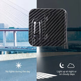 Personalización de Imagen Personalizada con Patrón de Fibra de Carbono en Luces LED de Bienvenida, Se Encienden al Abrir la Puerta, Adecuado para Varios Modelos de Autos y SUVs, Incluye Fotos de Bodas de Parejas, Aniversario, San Valentín, Navidad y Pasc