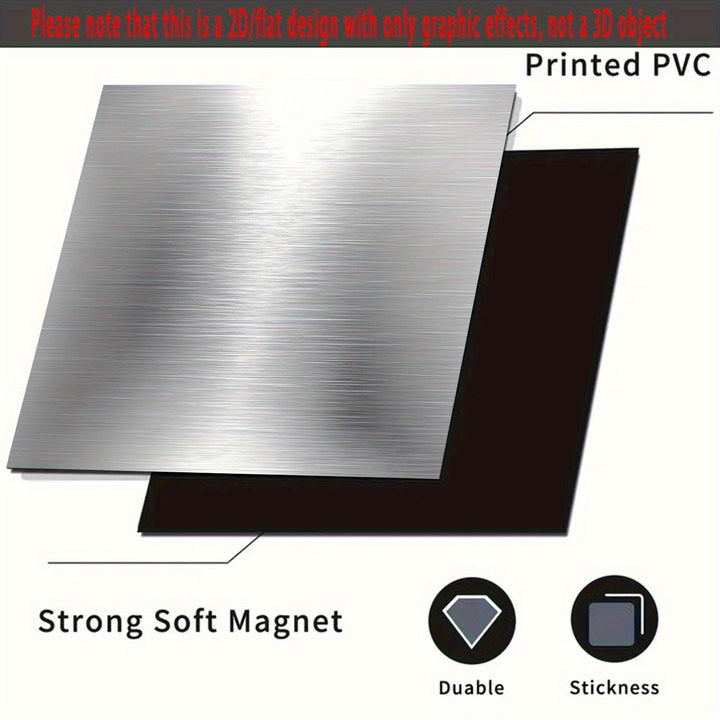 1 pieza, cubierta de imán para lavavajillas de textura metálica resistente al calor, 23,03 x 25,59 pulgadas, fácil de limpiar, no requiere electricidad, ideal para decoración de electrodomésticos de cocina, accesorios para lavavajillas