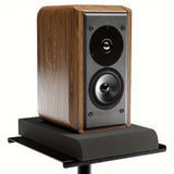 1pc Almohadillas de Aislamiento para Altavoces de Alta Densidad - 1 Par, Espuma Acústica Negra para Reducción de Vibraciones y Ruido, Ideales para Altavoces de Estantería y Computadora de Escritorio