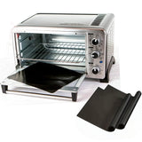 2 Piezas de Revestimientos Antiadherentes para Horno - Extra Grandes 15.7x13 Pulgadas (40x33 cm), Superficie Reutilizable, Apto para Hornos Estándar, Microondas y Parrillas, Fácil Limpieza y Protección del Horno, Accesorio Práctico para Cocina, Duradero,