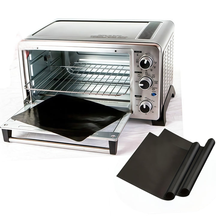 2 Piezas de Revestimientos Antiadherentes para Horno - Extra Grandes 15.7x13 Pulgadas (40x33 cm), Superficie Reutilizable, Apto para Hornos Estándar, Microondas y Parrillas, Fácil Limpieza y Protección del Horno, Accesorio Práctico para Cocina, Duradero,