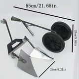 Herramienta de Jardinería 3 en 1 para Todas las Estaciones (Arar, Deshierbar y Aflojar) - Diseño Ergonómico con Ruedas Anticorrosivas para Pequeñas Granjas/Céspedes/Jardines - Regalo Perfecto para el Día del Padre/Aniversario, Accesorios de Jardinería, E