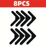 4/8/16/24pcs Pegatinas para Alfombras de Alta Calidad Antideslizantes y Anti-taladro Adecuadas para Salón, Comedor y Baño, Evitan que las Alfombras se Muevan y se Enrollen los Bordes