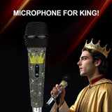 Microfono Dinámico Blink Blink para Cantar Karaoke, Microfono Vocal con Cable para Karaoke, Micrófono de Mano para Espectáculos con Cable, Micrófonos para Altavoz con Interruptor ON/Off