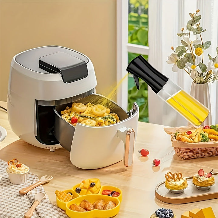 Botella de aceite de rocío continuo para cocinar - Dispensador de aceite de aire portátil - Botella dispensadora de aceite de oliva