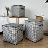 1pc Bolsa de Almacenamiento para Ropa, Bolsa Plegable con Estampado de Espiga, Bolsa Grande para Edredones, Organización y Almacenamiento del Hogar, Bajo la Cama