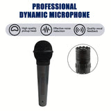 Micrófono con Cable Portátil para Karaoke, Canto e Instrumentos - Micrófono Dinámico Profesional de Alta Calidad y Uso Multifuncional