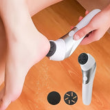 Pulidor de pies de doble velocidad con cabezas gruesas y redondas, carga USB, batería de litio de 700mAh, sin fragancia, no incluye adaptador de alimentación