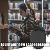 Estuche protector duro de EVA negro para auriculares, compatible con JBL Tune 510BT/520BT/500BT, funda delgada para Sony WH-CH520/510, bolsa de almacenamiento resistente a golpes con bolsillos para accesorios, estuche resistente | diseño elegante en negr