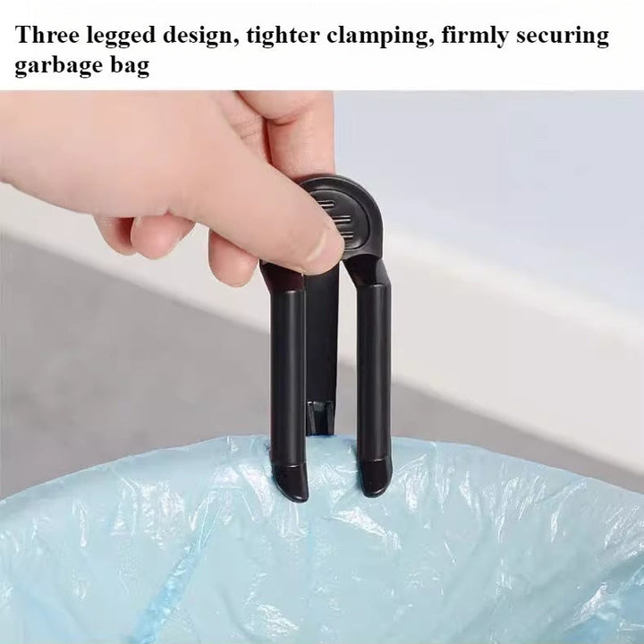 10 piezas de Clips para Bolsas de Basura de Plástico - Abrazaderas Resistentes para Cubos de Basura con Sujeción Segura para Cocina, Baño, Oficina - Evita Derrames y Desorden, Fácil de Usar, Herramienta de Prevención de Derrames | Clip Versátil | Mecanis