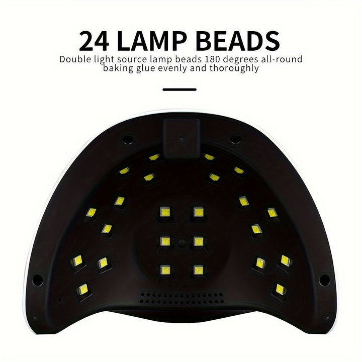 Luz LED para uñas 10T, luz para uñas para hogar y salón, secador de uñas LED con sensor automático/3 configuraciones de temporizador para esmalte de gel, herramienta profesional para arte de uñas y uñas de los pies.