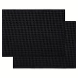 1 pieza, Alfombrilla de drenaje, Tapete de secado de platos de microfibra, Escurridor de platos súper absorbente para cocina, Alfombrilla de secado negra, Reversible y de secado rápido, Suministros de cocina