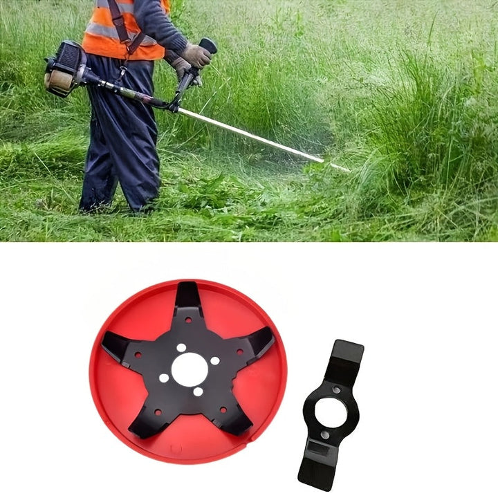 Juego de Herramientas para Jardín Metálicas, Cortacésped Multifuncional y Desbrozadora, con 2 Cuchillas Intercambiables, Eliminación Eficiente de Malezas sin Dañar Plántulas, para Jardines y Arrozales