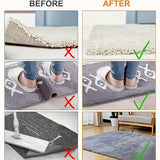 8 Piezas de Antideslizante para Alfombras, Lavable y Adhesivo Antideslizante para Suelos de Madera