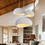 Candelabro moderno para comedor, luz de techo para pasillo de supermercado de hotel con base E26, estilo japonés, forma de nido de pájaro, pieza artística.