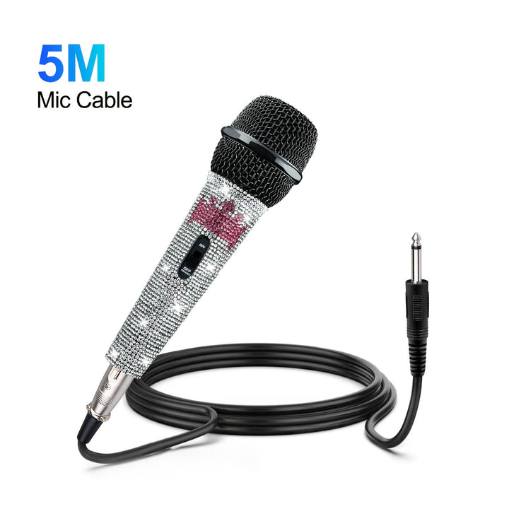 Micrófono de diafragma pequeño Heikuding 5M/3M, Blanco, Soporte, Clip, Conector XLR, Patrón de polaridad unidireccional, Sin carga, Sin batería