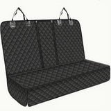 Cubierta de asiento de coche impermeable acolchada de lujo para perros, cubierta de asiento trasero para perros, cubierta protectora para asientos de banco largo, cubierta de asiento antideslizante adecuada para la mayoría de los coches, camiones y SUV c
