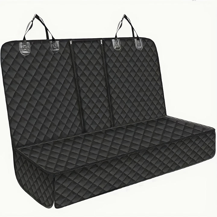 Cubierta de asiento de coche impermeable acolchada de lujo para perros, cubierta de asiento trasero para perros, cubierta protectora para asientos de banco largo, cubierta de asiento antideslizante adecuada para la mayoría de los coches, camiones y SUV c