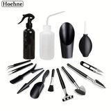 Kit de cuidado de bonsái - Conjunto completo de herramientas para jardín para plantas de interior, cactus y jardines de hadas - Manijas de madera duraderas, diseño fácil de usar, plantador de jardín, plantación, plantas de interior