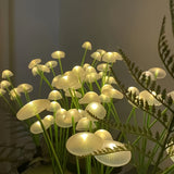 Linterna solar de seis cabezas en forma de medusa con sensor automático, decoración creativa para césped y pasillos, ideal para bodas, Navidad, Halloween y otras festividades