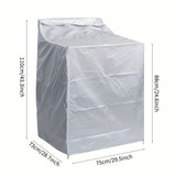 Cubierta de sol para lavadora/secadora, bolsa de almacenamiento a prueba de polvo, protección UV, a prueba de humedad y hongos, adecuada para uso tanto al aire libre como en interiores, estilo de apertura superior/frente.